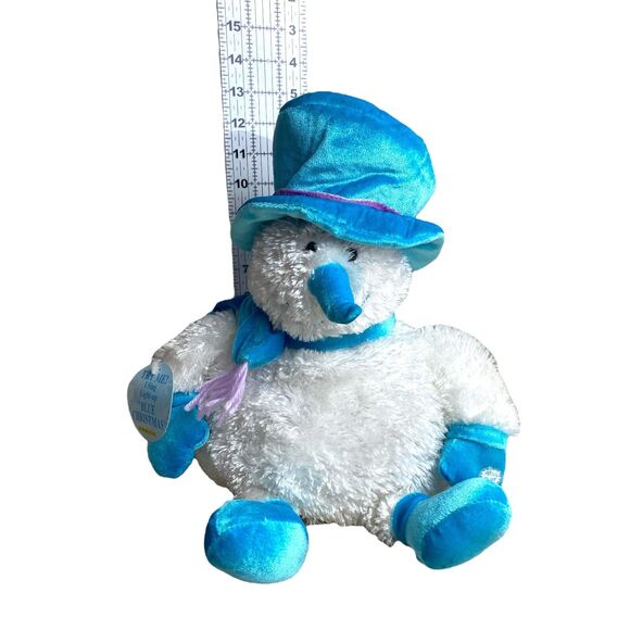 Dan Dee 10" Animated Plush Snowman Sings Elvis Blue Christmas Lights & Music - Picture 4 of 10